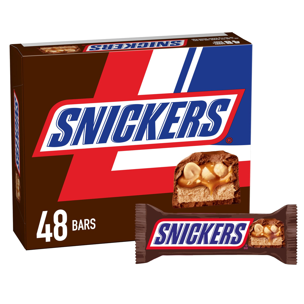 Snickers Milk Chocolate, Peanuts, Caramel, Nougat Candy Bar 1.86 oz.
