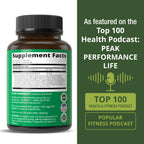 Peak Performance Raw Whole Food Natural Vitamin C Capsules from Acerola Cherry for Max Absorption. Vegan USA Sourced Vitamin C Supplement 90 Pills. 500 mg Serving or 2 Servings 1000mg