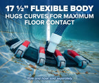 Pool Vacuum Head for Inground & Above Ground Pools // Manual Swimming Pool Vacuum Cleaner Attachment Head // Flexible Weighted Direction-Control & Side Brushes, Vinyl Liner Safe (Pole Sold Separately)