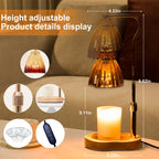 vankada Candle Warmer Lamp with Timer Dimmable, Gold Gift Wax Warmer Lamps