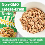 YAMASAN KYOTO UJI Japanese Natto Fermented Soybean, Freeze-Dried Natto Beans, Japanese Probiotic and Prebiotic Superfood - Vitamin K, Low Sodium, Non-GMO, Vegan, Made in Japan 70g(2.4oz)