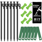 Heavy Duty Tree Stakes and Supports Kit for Leaning Tree Against Bad Weather Plant Support Stakes for Outdoor Plants 6 Pack