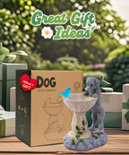 Nacome Solar Dog Garden Statues: Weatherproof Resin Decor