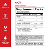 Goli Zero Sugar Apple Cider Vinegar Gummies - ACV with Vitamin B12 and Probiotics - No Sugar Alcohols - Vegan, Keto-Friendly, Gluten-Free