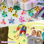 24PCS Light Up Fidget Spinner Ring Glow Party Favors Bulk for Kids 4-8 8-12