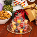 VITEVER [130 Sets - 1 Oz ] Jello Shot Cups, Small Plastic Containers Lids, Airtight and Stackable Portion Cups, Salad Dressing Container, Dipping Sauce Cups, Condiment Cups Lunch, Party to Go, Trips