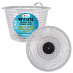U.S. Pool Supply Weighted Inground Pool Skimmer Basket (Set of 2) - Skimmer Filter Basket, Skims Leaves – Compatible with Hayward SPX1070E, Prevent Pump Clogs - 8" Top, 5.5" Bottom, 5" Deep