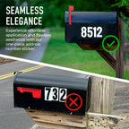 Reflective Mailbox Numbers Sticker for Outside 4 Inch, For Mailbox, Windows, Cars, Door, Trucks and Homes, Five Character Custom Address Numbers, Businesses, 3M EGP Outdoor Sign, Made in USA