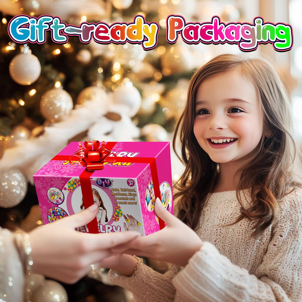 FUNZBO 520+ Pop Beads, Jewelry Making Kit for Kids Girls 3-6 Birthday Gifts