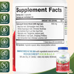 RidgeCrest Herbals ClearLungs Classic, Daily Health Supplement, Natural Lung and Nasal Wellness Formula for Bronchial, Respiratory, Immune, Sinus, and Mucus Support (120 Vegan Caps, 60 Serv)