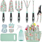 Carsolt 11Pcs Floral Gardening Tools Set, for Women Mom