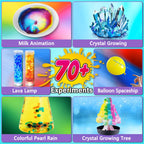 UNGLINGA 70+ Experiments Science Kit for Kids, Chemistry Set, Educational Toys Gifts Idea for Boys and Girls Birthday Christmas S.T.E.M Toy Project