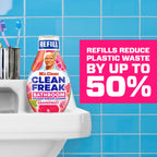 Mr. Clean Clean Freak Foaming Bathroom Surface Cleaner Multi-Surface Spray Starter Kit and Refill Bundle, Grapefruit Scent, 64 fl oz