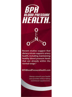 BPH Blood Pressure Health Maintenance Dietary Supplement Caplets, Purple, Beetroot, 60 Count