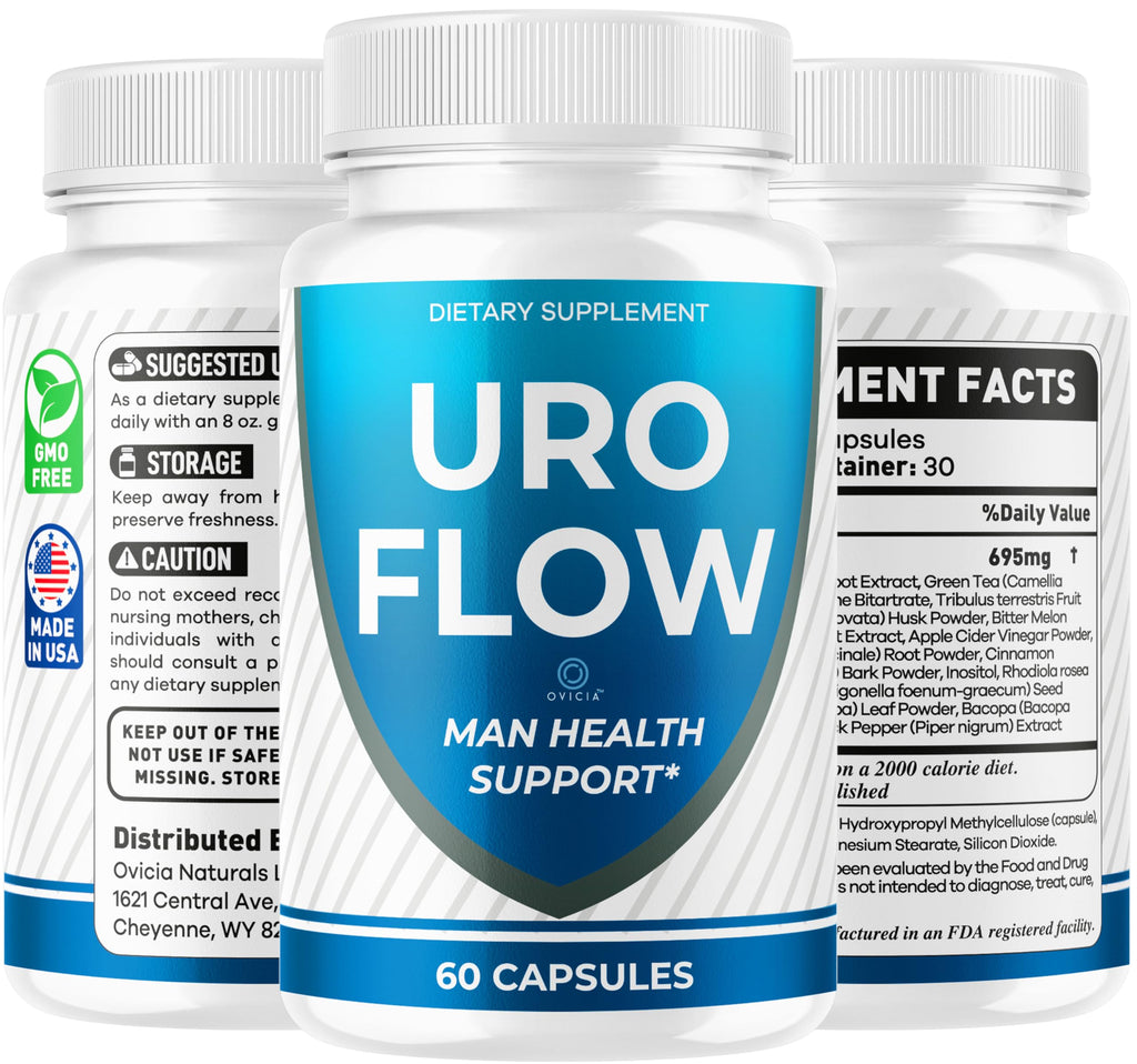 (5 Pack) Uroflow Capsules - Official UroFlow Pills Advanced Premium Formula Support Maximum Strength, All Natural Ingredients Vitamins for Overall Health & Wellness Reviews, 300 Capsules for 5 Months