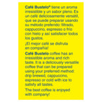 Café Bustelo Espresso Ground Coffee, Dark Roast, 12 Bricks (10 Oz. Each)