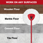 6 Pack Mop Replacement Heads for Spin Mop, Microfiber Spin Mop Refills, Easy Cleaning Mop Head Replacement
