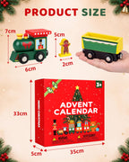 Toddler Advent Calendar 2026, 24pcs Magnetic Wooden Animal Train Set Christmas Advent Calendar 2026 for Kids, Countdown Calendar Gifts Montessori Train Stocking Stuffer for Toddlers, Boys and Girls