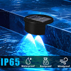 redaica 4 Pack Poolside Solar Pool Lights, Waterproof LED Pool Lights for Inground & Above Ground Pool, RGB Pool Lights Solar Powered for Pool, Fence, Deck, Swimming Accessories Pool Party Decor