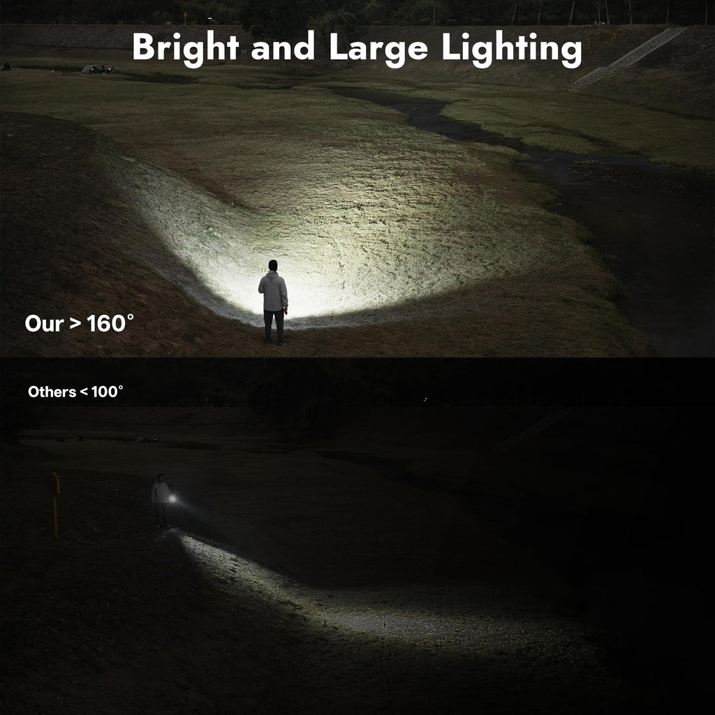WUBEN C3 Flashlight 1200 High Lumens Rechargeable Flashlights 6 Modes Super Bright IP68 LED Tactical Flashlight for Camping, Home, Emergenc, Inspection, Repair, Tool Gifts for Men(Khaki)