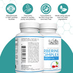 Mila Miamor Berberine Complex HCL 500mg - Special Berberine Supplement with Melon Fruit & Banaba Leaf - Non-GMO, Made in USA - Heart, Cognitive & Gastrointestinal Health - 60 Capsules