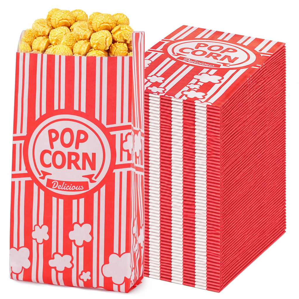 Paper Popcorn Bags,500 Pack 1oz Popcorn Bags Individual Servings, Popcorn Bag Bulk for Popcorn Machine,Movie Nights Pop Corn Bags