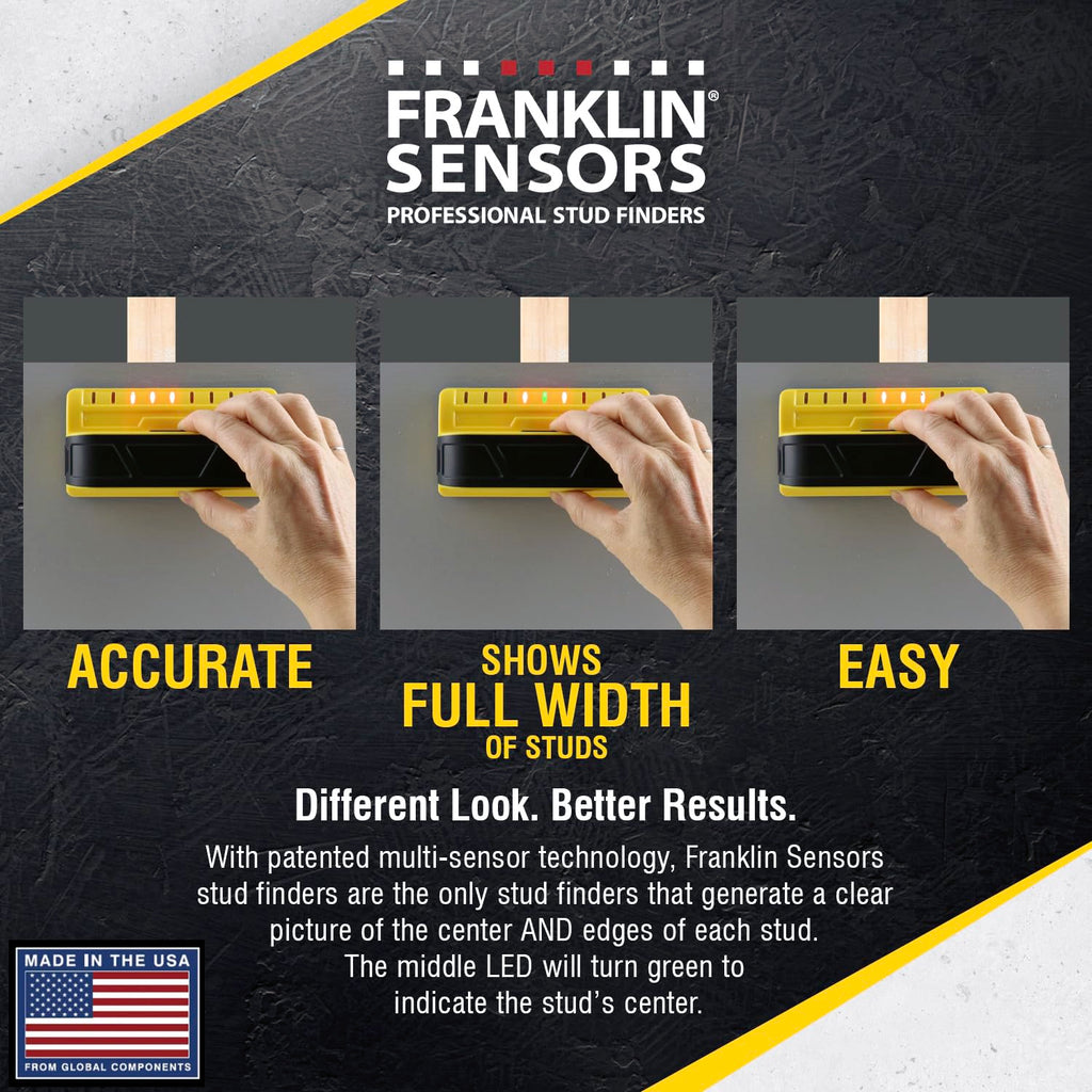 Franklin Sensors ProSensor M90 Stud Finder, 9-Sensor Wall Scanner