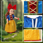 WONDOLL 18 inch Doll Clothes Accessories - 6Pcs Different Princess Costume Dress（NO Doll）