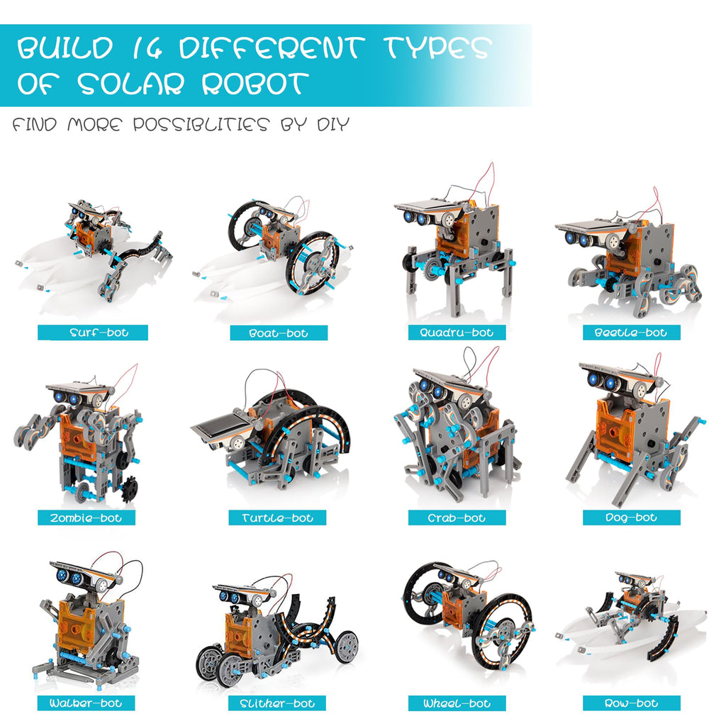 14-in-1 Solar Robot Kit for Kids, Stem Projects for Kids Age 8-12 ...