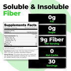 Species Nutrition Fiberlyze Fiber Supplement, Psyllium Based Soluble & Insoluble Fiber Powder for Healthy Colon, Digestive Functions (Fruit Punch, 30 Servings)