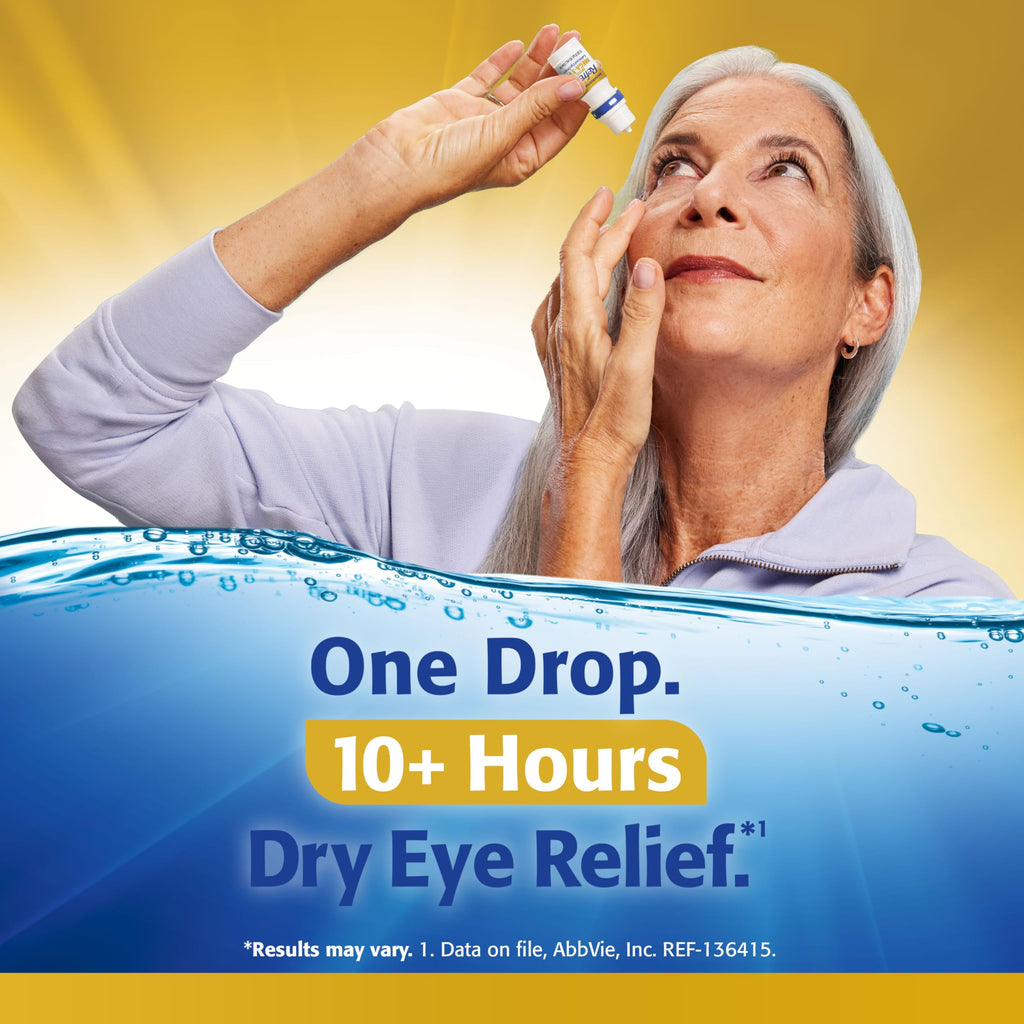 Refresh OPTIVE MEGA-3 PF Lubricant Eye Drops Preservative-Free Artificial Tears, 0.33 fl oz (10mL) (Pack of 2)