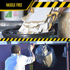 Ultrasac Contractor Bags, 42 Gallon, 32.75" X 47" - 3 MIL Thick Large Black Trashbags for Construction and Commercial use - (1 Pallet of 112 Cases, 5600 Bags Total), 50 Ct. (719963)