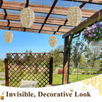 4 Pack Wasp Nest Decoy, Woven Reed Fake Wasp Nest for Outdoor Decor
