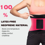 VENUZOR Waist Trainer Belt for Women - Waist Cincher Trimmer - Slimming Body Shaper Belt - Sport Girdle Belt (UP Graded)(Hot Pink,XX-Large)
