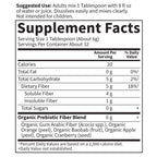 Garden of Life Dr. Formulated Organic Fiber Powder, Unflavored, Prebiotic Superfood Fiber Supplement, Constipation Relief, Psyllium Free, 32 Servings