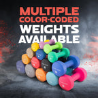 Yes4All 9 lbs Dumbbells Neoprene with Non Slip Grip ��� Great for Total Body Workout ��� Total Weight: 18 lbs (Set of 2)