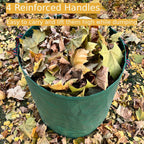 RISETEX 3-Pack 106 Gallon Standable Reusable Leaf Bags with Handles