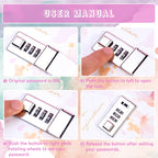 CAGIE Diary with Lock for Girls Age 8-12,Birthday Gifts for 9 10 11 12 Year Old Girls, Tie Dye Design 192 Pages Diary with Pen, 5.7 x 8.5 Inch Journal with Lock for Women Girl,Purple