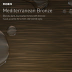 Moen Engage Magnetix Mediterranean Bronze 3.5-Inch Six-Function Detachable Handheld Showerhead with Magnetic Docking System, 26100BRB