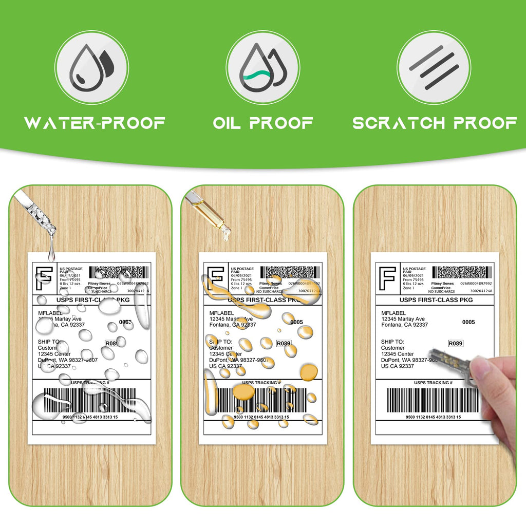 MFLABEL 4x6 Direct Thermal Shipping Labels - 40 Rolls of 450 Labels/Roll, Compatible with Zebra 2844/ZP450/ZP500/ZP505, USPS/FedEx/UPS/Amazon Shipping, Smudge-Resistant & Permanent Adhesive