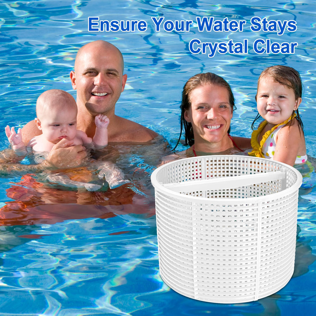 SPX1082CA Skimmer Basket Replacement for Hay-ward Swimming Pool Skimmer, Filter Basket Assembly with Handle Compatible with Aladdin B-152 Hay-ward SPX1082CA SP1082C Select Automatic Skimmers, 2 Pack
