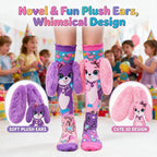 MITUN SEMI Crazy Socks for Kids Girls 3D Silly Wacky Funny Socks Knee High