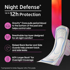 Kotex Ultra Thin Overnight Pads with Wings, Extra Heavy Absorbency, 102 Count (3 Packs of 34) (Packaging May Vary)