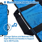 Reusable Positioning Bed Pads for Elderly with 8 Handles 48"x40", Washable Transfer Slide Sheets for Moving, Turning, Lifting Patients, Draw Sheets for Hospital Beds, Padded Bed Senior Transfer Helper