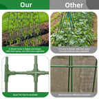 65"×50" Cucumber Trellis for Raised Bed,Tall Metal Arch Garden Trellis for Climbing Plants Outdoor,Vegetables,Plant Support Peas,Fruit,Flower,Grape,Tomato, Bean
