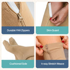 TheraMagic® Zipper Compression Socks for Men & Women, 20-30mmHg Closed Toe Graduated Zippered Compression Stocking