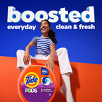 Tide PODS laundry detergent pacs, 3-in-1 Stain Remover, Odor Fighter, Color Protector, 112 Count, HE compatible, Spring Meadow Scent