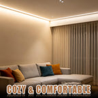 RadiantFlux 4000K 16.4Ft Led Strip Lights, Natural Light Strips Lights Indoor Use, Dimmable,Flexible, Super Bright LED Tape Lights for Living Room, Kitchen