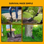 Heavy Duty Digging Shovel with Trenching Blade and D-Handle