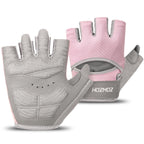HOZMOZ Ventilated Weight Lifting Gloves, Thick Padded Workout Gym Gloves with Full Palm Protection & Grip & Shock Absorption for Women & Men's Fitness Exercise Training